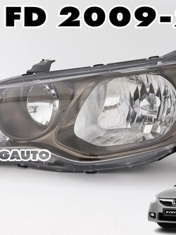 โคมไฟหน้า LH / RH HONDA CIVIC FD ปี 2009-2011 (1 ชิ้น) (DEPO-TYC) / รูปจริง