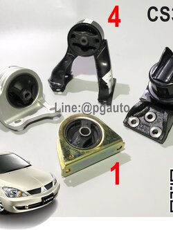 เซตสุดคุ้ม!!! ยางแท่นเครื่อง-แท่นเกียร์ มิตซูบิชิ ซี่เดี่ย MITSUBISHI CEDIA (CS3) ปี 2004-2006 เครื่อง 1.6 L (AT) (1ชุด = 4 ตัว) / ENGINE MOUNT