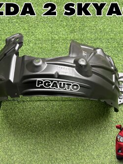 พลาสติกซุ้มล้อหน้า RH MAZDA 2 SKYACTIV ปี 2014-2018 (1ชิ้น) แท้ศูนย์ / รูปจริง