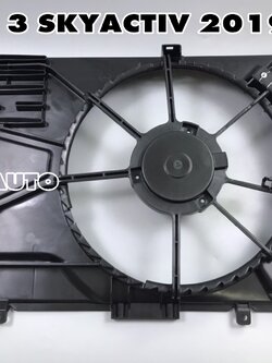 บังลมหม้อน้ำ(เฉพาะโครงพลาสติก) MAZDA3 SKYACTIV 2019-2021(1ชิ้น) แท้ / รูปจริง