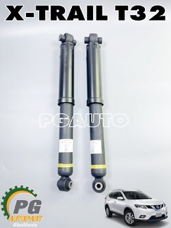 โช๊คอัพหลัง LH/RH NISSAN X-TRAIL T32 ปี 2014-2018 (1 คู่ = 2 ชิ้น) แท้ / รูปจริง