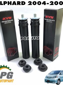 กันฝุ่น+กระแทกโช๊คอัพหลัง TOYOTA ALPHARD (ANH10,ATH10,MNH10) ปี 2003-2007(1 คู่) / KYB (รูปจริง)