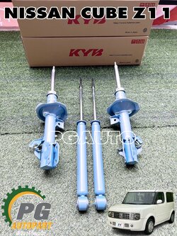 ชุดโช๊คหน้า-หลัง LH/RH NISSAN CUBE (Z11) ปี 2002-2011 (1ชุด = 4 ชิ้น) KYB NEW SR / รูปจริง