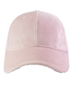 หมวกกำมะหยี่สีชมพูอ่อน