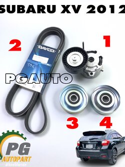ชุดเปลี่ยนลูกลอกสายพานหน้าเครื่อง ซูบารุ เอ็กซ์ วี SUBARU XV ปี 2012-2016 (1ชุด=4ชิ้น) (รูปจริง)