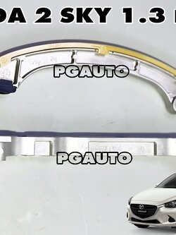 ชุดสายพานดันโซ่ราวลิ้น MAZDA 2 SKYACTIV 1.3 เบนซิน ปี 2014-2018 (1 ชุด = 2 ชิ้น) แท้ศูนย์ / รูปจริง