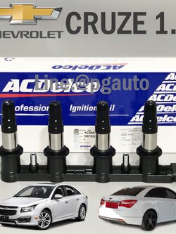 คอยล์จุดระเบิด CHEVROLET CRUZE ปี 2012-2015 เครื่อง 1.8 L (1ตัว) ACDELCO / รูปจริง