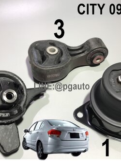 เซตสุดคุ้ม!!! ยางแท่นเครื่อง-แท่นเกียร์ ฮอนด้าซิตี้ HONDA CITY ปี 2009-2012 เกียร์ออโต้ (AT) (1ชุด = 3 ตัว) / ENGINE MOUNT (รับประกัน 1 เดือน), อะไหล่ฮอนด้า, อะไหล่ซิตี้, แท่นเครื่องซิตี้, แท่นเครื่องฮอนด้า, แท่นเครื่องฮอนด้า