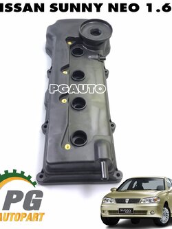 ฝาครอบวาวพลาสติก+ประเก็นฝาวาวล์ NISSAN SUNNY NEO (N16) 1.6 L (1ชิ้น) เทียบ / รูปจริง