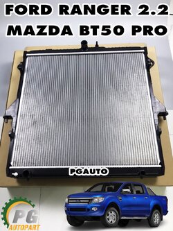 หม้อน้ำ MT FORD RANGER 2.2 ปี 2011-2014, MAZDA BT50 PRO 2.2 เกียร์ธรรมดา ( 1ชิ้น) / CHT (รูปจริง)