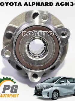 ดุมล้อ+ลูกปืนล้อหน้า TOYOTA ALPHARD (AGH30) ปี 2015-2018 2.5 L (CVT) (1ชิ้น) GSP / รูปจริง