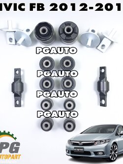 ชุดบูชคานหลัง HONDA CIVIC FB ปี 2012-2015 (1 ชุด = 16 ชิ้น) เทียบ / รูปจริง