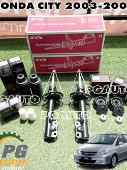 ชุดโช๊คหน้า HONDA CITY ZX ปี 2003-2008 (1 ชุด = 10 ชิ้น) KYB / รูปจริง