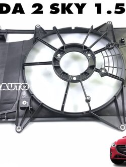 บังลมหม้อน้ำ MAZDA 2 SKYACTIV ปี 2014-2018 1.5 L ดีเซล (1ชิ้น) แท้ / รูปจริง