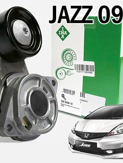 ลูกรอกสายพานหน้าเครื่อง (ลูกรอกอัตโนมัติ) ฮอนด้าแจ๊ส HONDA JAZZ ปี 2009-2012 (1ตัว) ยี่ห้อ INA (OEM แท้) (รับประกัน 1 เดือน)