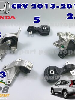 เซตสุดคุ้ม!!! ยางแท่นเครื่อง-แท่นเกียร์ HONDA CRV ปี 2013 -2016 2.4 L AT (1ชุด = 5 ชิ้น) / รูปจริง