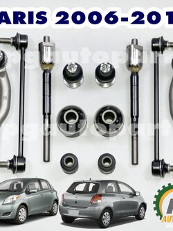 ชุดช่วงล่างหน้า โตโยต้ายาริส TOYOTA YARIS ปี 2006-2012 NCP91-93 AT (1 ชุด = 12 ชิ้น) / รูปจริง