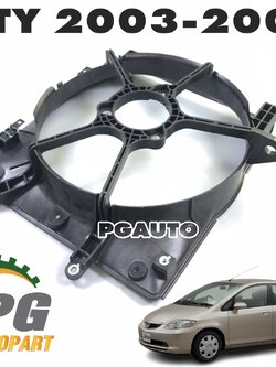 บังลมหม้อน้ำ(พลาสติก) HONDA CITY ปี 2003-2008 1.5 L (1 ชิ้น) แท้ / รูปจริง