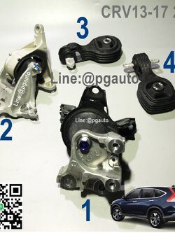 เซตสุดคุ้ม!!! แท้ยกชุด ยางแท่นเครื่อง-แท่นเกียร์ ฮอนด้าซีอาร์วี HONDA CRV GEN4 ปี 2013-2016 เครื่อง 2.0 L เกียร์ออโต้ (AT) (1ชุด = 4 ตัว) / ENGINE MOUNT