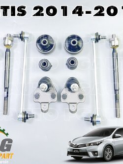 ชุดช่วงล่างหน้า TOYOTA ALTIS ปี 2014-2018 (1ชุด = 12 ชิ้น) เทียบ / รูปจริง