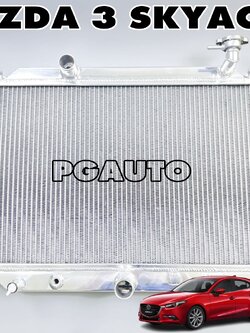 หม้อน้ำอลูมีเนียมทั้งใบ MAZDA 3 SKYACTIV BM ปี 2014-2018 (1ชิ้น) เทียบ / รูปจริง