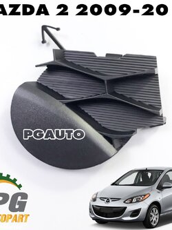 ฝาปิดตะขอลากรถ MAZDA 2 DE ปี 2009-2013 (รถ 4 และ 5 ประตู) (1ชิ้น) แท้ / รูปจริง