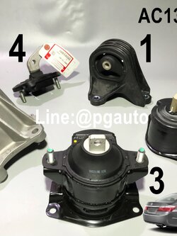เซตสุดคุ้ม!!! ยางแท่นเครื่อง-แท่นเกียร์ ฮอนด้าแอคคอร์ด HONDA ACCORD G9 ปี 2013-2017 เครื่อง 2.0 L (AT) (1ชุด = 5 ตัว) แท้ศูนย์ / ENGINE MOUNT