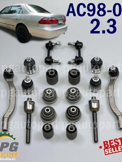 ชุดช่วงล่าง HONDA ACCORD ปี 1998-2002 เครื่อง 2.3 เกียร์ออโต้ (รุ่นงูเห่า)( 1ชุด = 18 ชิ้น)