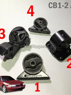 เซตประหยัด!!! ยางแท่นเครื่อง-แท่นเกียร์ มิตซูบิชิ แลนเซอร์ อีคาร์ MITSUBISHI LANCER ECAR CB1-2 1.5 เกียร์ออโต้ (AT) (1ชุด = 4 ตัว) / ENGINE MOUNT