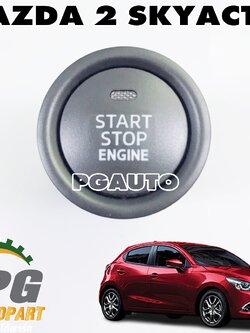 ปุ่มกดเปิด-ปิดเครื่องยนต์ MAZDA 2 SKYACTIV ปี 2014-2022 (1 ชิ้น) แท้ / รูปจริง