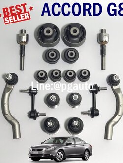 ชุดช่วงล่าง HONDA ACCORD G8 ปี 2008-2012 เครื่อง 2.0-2.4 เกียร์ออโต้ (AT)( 1ชุด = 18 ชิ้น)