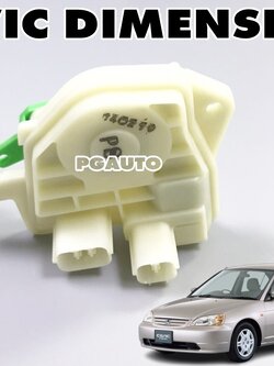 ตัวคุมชุดล็อคประตูหน้า LH HONDA CIVIC DIMENSION ปี 2001-2005 1.7 L (1 ชิ้น) แท้ / รูปจริง