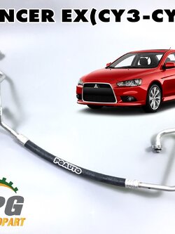 แป๊ปแอร์จากคอมแอร์เข้ารังผึ้งแอร์ LANCER EX(CY3,CY4) ปี 2009-2013 (1ชิ้น) แท้ / รูปจริง