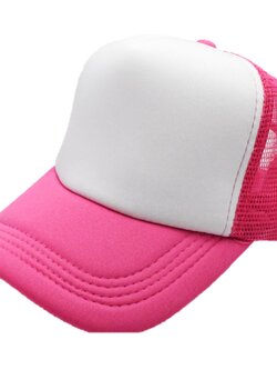 หมวกตาข่ายสีชมพูเข้ม