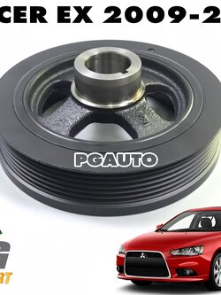 มู่เล่ย์เพลาข้อเหวี่ยงหน้า LANCER EX เครื่อง 1.8 และ 2.0 L ปี 2009-2015 (1 ชิ้น) แท้ / รูปจริง