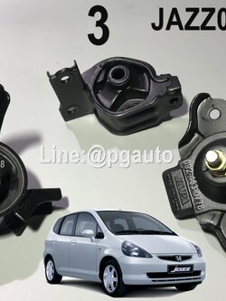 เซตประหยัด!!! ยางแท่นเครื่อง-แท่นเกียร์ รถยนต์ฮอนด้าแจ๊ส HONDA JAZZ GD ปี 2004-2007 เกียร์ออโต้(AT) (1ชุด = 3 ตัว) / ENGINE MOUNT, แท่นเครื่องแจ๊สตัวแรก, แท่นเครื่องแจ๊สจีดี, อะไหล่แจ๊สจีดี, อะไหล่แจ๊ส, แท่นเครื่องJazz GD