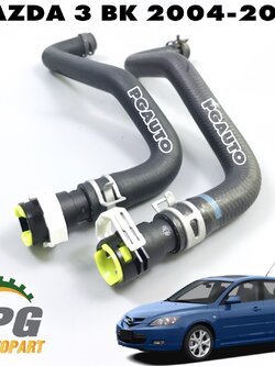 ชุดท่อยางกล่องพัดลมแอร์ยาว+สั้น MAZDA 3 BK ปี 2004-2010 (1ชุด = 2 ชิ้น) แท้ / รูปจริง