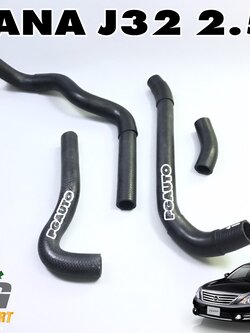 ชุดเปลี่ยนท่อยางหม้อน้ำ NISSAN TEANA J32 (VQ25 V6) ปี 2009-2013 เครื่อง 2.5 (6 สูบ) (1 ชุด = 4 ชิ้น) / รูปจริง