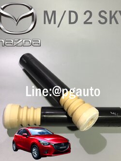 เซตโฟมกันกระแทก+กันฝุ่นโช๊คอัพหลัง มาสด้า 2 สกายเเอคทีฟ MAZDA 2 SKYACTIV ปี 2014-2018 ( 1 คู่ = 2 ตัว ) / แท้ศูนย์