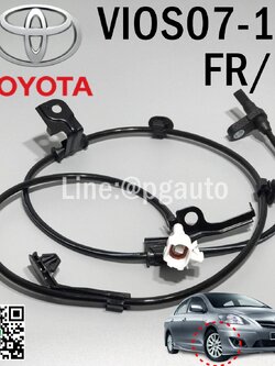 เซ็นเซอร์เบรค ABS ล้อหน้า ขวา โตโยต้าวีออส TOYOTA VIOS (NCP91-93) ปี 2007-2012 (รูปจริง) (1ชิ้น)