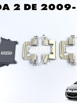 แผ่นซิมรองผ้าเบรคหน้า MAZDA 2 DE ปี 2009-2013 (1ชุด) แท้ / รูปจริง