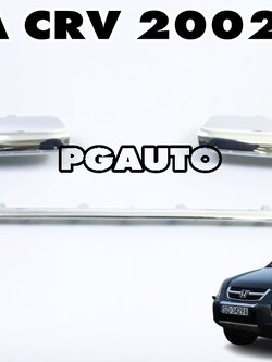 คิ้วหน้ากระจังตัวนอก-ชุบ HONDA CRV(GEN 2) ปี 2002-2004 (1 ชิ้น) แท้ / รูปจริง