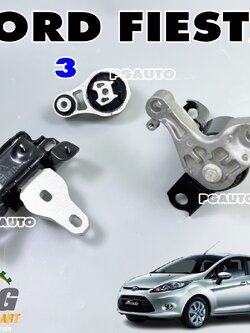 เซตสุดคุ้ม!!! ยางแท่นเครื่อง-แท่นเกียร์ FORD FIESTA 1.4-1.5 -1.6 L เกียร์ออโต้ (AT)(1ชุด=3ตัว) แท้ / รูปจริง