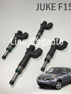 เซตสุดคุ้ม!!! หัวฉีดน้ำมันเชื้อเพลิง นิสสันจู๊ค 1.6 L NISSAN JUKE ปี 2012-2015 F15 OEM แท้ (1 ชุด = 4ตัว)