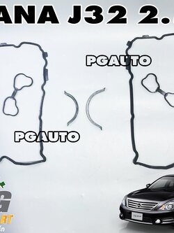 ชุดประเก็นฝาครอบวาวล์+ชุดประเก็นอ่างน้ำมันเครื่อง NISSAN TEANA J32 2.5 L ปี 2009-2013 (1 ชุด = 4 ชิ้น) แท้ศูนย์ / รูปจริง