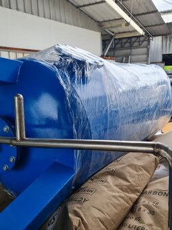 ถังกรองเหล็กขนาด28นิ้ว70cm x 150cm. x 4.5 mm