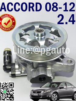 ปั๊มพาวเวอร์ + มูเล่ย์ HONDA ACCORD G8 ปี 2008-2012 2.4 L รุ่นหัวแฟร์ตรง (1 ตัว) / รูปจริง