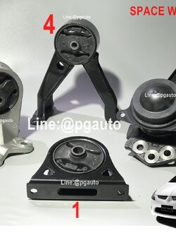 พรีออเดอร์ 2 วัน**เซตสุดคุ้ม!!! แท้ทุกชิ้น ยางแท่นเครื่อง-แท่นเกียร์ มิตซูบิชิ สเปซวากอน MITSUBISHI SPACE WAGON (NA4) เครื่อง 2.4 L เกียร์ออโต้ (AT) ปี 2005 ขึ้นไป (1ชุด = 4 ตัว) / ENGINE MOUNT