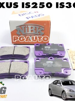 ผ้าเบรคหลัง LEXUS IS250,IS300 ปี 2005-2013 (1 ชุด) NIBK / รูปจริง