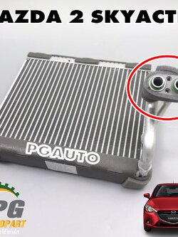 แผงคอยล์เย็น MAZDA2 SKYACTIV ปี 2014-2018 1.3 /1.5 (1 ชิ้น) แท้ / รูปจริง